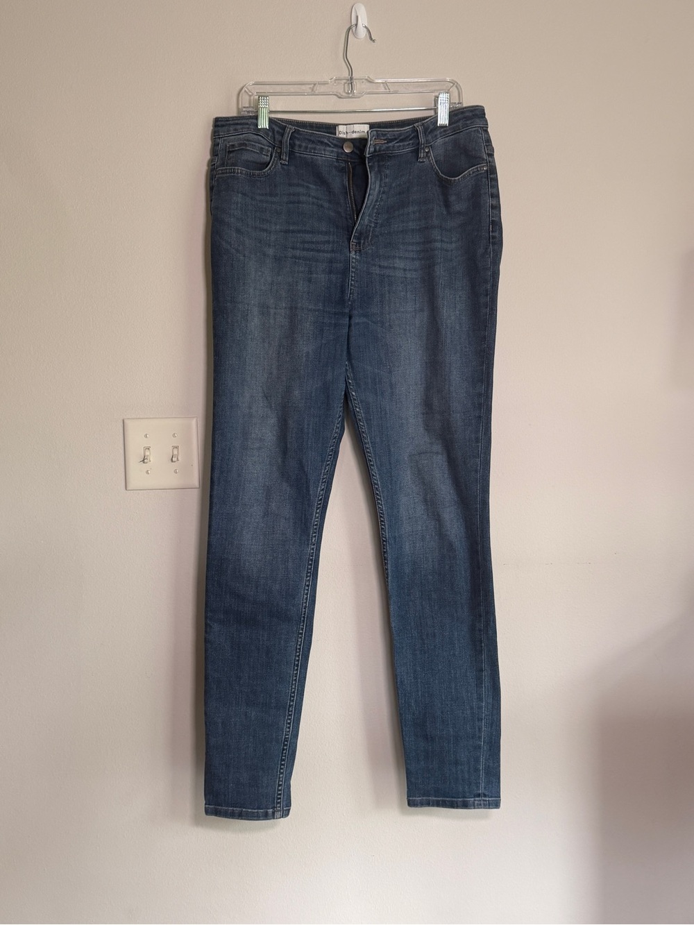 Dish Denim High-Rise Dark Blue Skinny Jeans for Women 33W x 31L